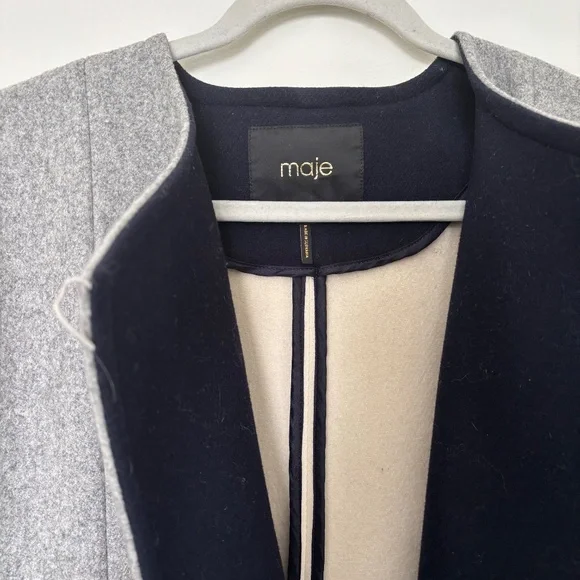 Maje Gileda Color Block Coat - Picture 5 of 5